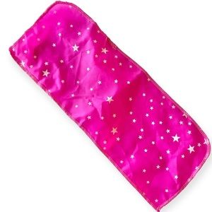 Vintage 1993 Camp Barbie Pink Stars Sleeping Bag Backpack 11074 Glow Dark Mattel